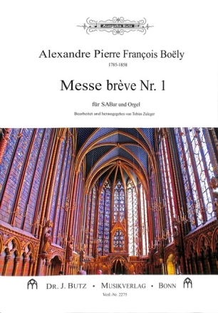 Messe br�ve Nr.1 f�r gem Chor (SA Bar) und Orgel Partitur