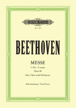 Messe C-Dur op.86 f�r Soli gem Chor und Orchester Klavierauszug