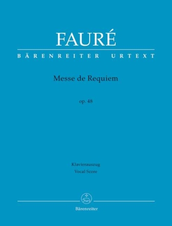 Messe de Requiem op.48 (Fassung von 1900) f�r Soli, gem Chor und Orchester Klavierauszug
