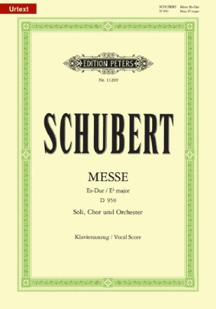 Messe Es-Dur D950 f�r Soli, gem Chor und Orchester Klavierauszug