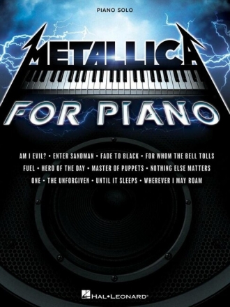 Metallica for piano Songbook