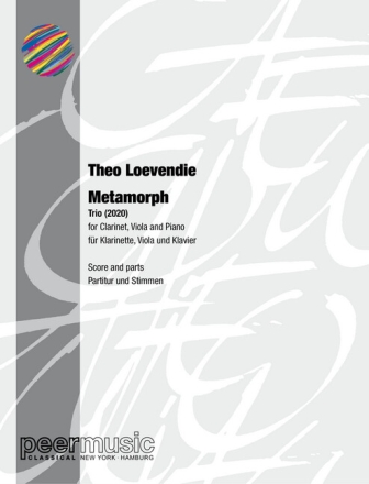 Metamorph for clarinet, viola and Piano score and parts