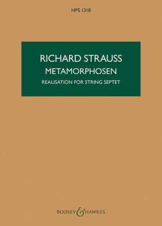 Metamorphosen HPS 1318 f�r 2 Violinen, 2 Violen, 2 Violoncelli und Kontrabass Studienpartitur