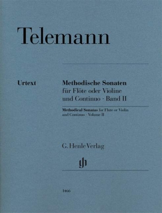 Methodische Sonaten Band 2 f�r Fl�te (Violine) und Bc Partitur und Stimmen (Bc ausgesetzt)