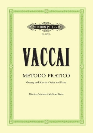 Metodo pratico di canto italiano f�r mittlere Stimme Gesangsstudien