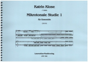 Mikrotonale Studie Band 1 f�r Ensemble Partitur