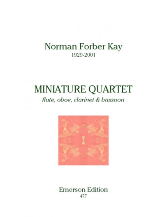 Miniature quartet for flute, oboe, clarinet and bassoon SCORE+PARTS