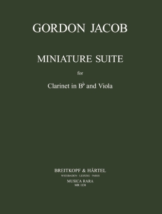 Miniature Suite for clarinet and viola score