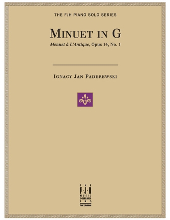 Minuet in G op.14 No. 1  for piano solo