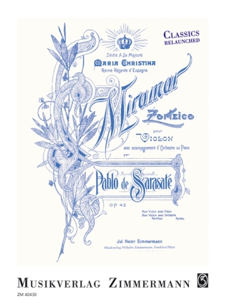 Miramar op.42 f�r Violine und Klavier Reprint