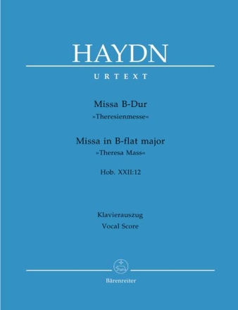 Missa B-Dur Hob.XXII:12 f�r Soli, gem Chor und Orchester Klavierauszug  (la)