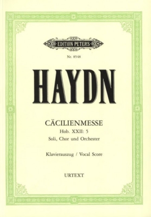 Missa Cellensis f�r Soli (SATB), Chor, Orchester und Orgel Kavierauszug (la)