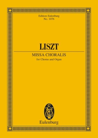 Missa choralis f�r gem Chor und Orgel Studienpartitur