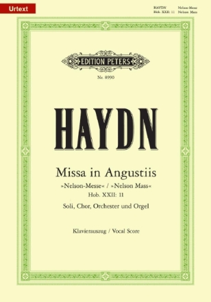 Missa in Angustiis (Nelson-Messe) d-Moll Hob.XXII:11 f�r Soli, Chor und Orchester Klavierauszug