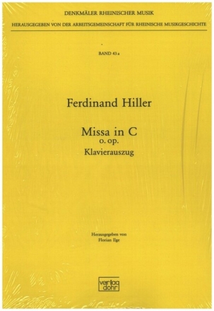 Missa in C o.op. f�r gem Chor und gro�es Orchester Klavierauszug