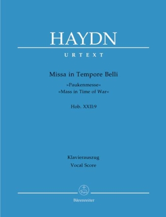 Missa in Tempore Belli Hob.XXII:9 f�r Soli, Chor und Orchester Klavierauszug