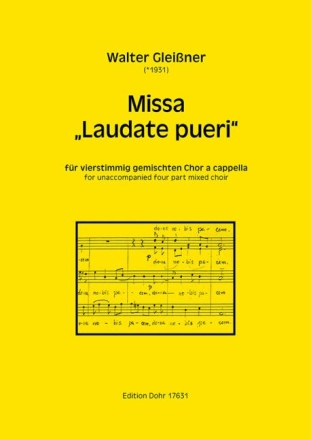 Missa Laudate pueri f�r gem Chor a cappella Partitur