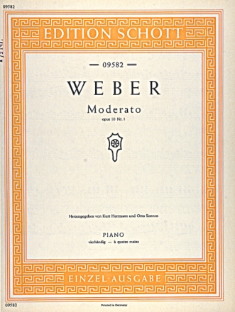 Moderato op.10,1 f�r Klavier zu 4 H�nden