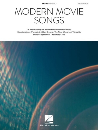 Modern Movie Songs - 3rd Edition for piano (+lyrics)