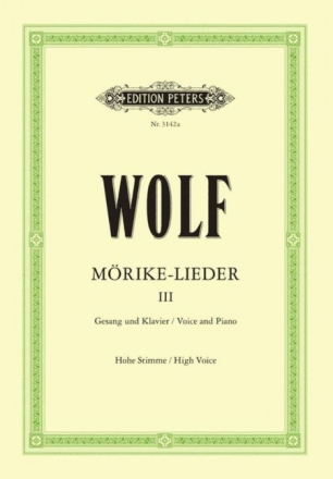 M�rike-Lieder Band 3 f�r hohe Singstimme und Klavier (dt/en)