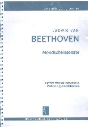 Mondscheinsonate f�r flexibles Ensemble Partitur und Stimmen