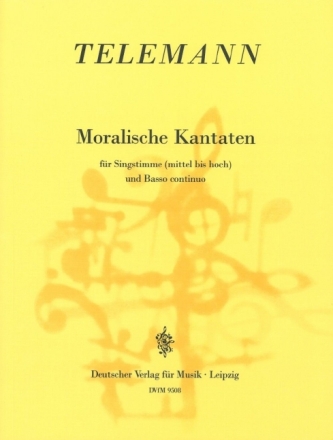 Moralische Kantaten f�r Singstimme und Bc