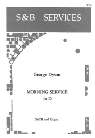 Morning Service D major for mixed chorus and organ score
