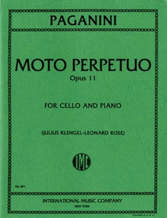Moto perpetuo op.11 for cello and piano