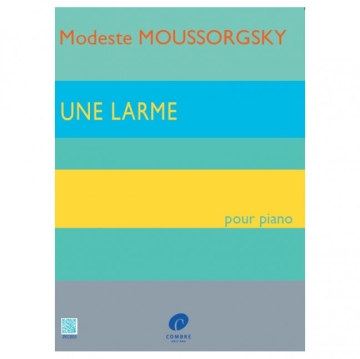 MOUSSORGSKY Modeste Une larme piano Partition
