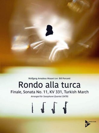 Mozart, Wolfgang Amadeus, Rondo alla turca KV 331 f�r 4 Saxophone (SATBar) Partitur und Stimmen