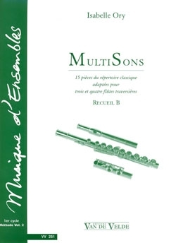 MultiSons vol.B 15 pi�ces ru r�petoire classique adapt�es pour 3 et 4 flutes traversi�res