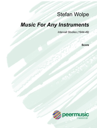 Music For Any Instruments: Intervall Studies (1944-49) score