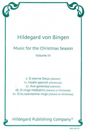 Music for the Christmas Season vol.3 for voice (unison chorus) a cappella