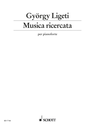 Musica ricercata f�r Klavier