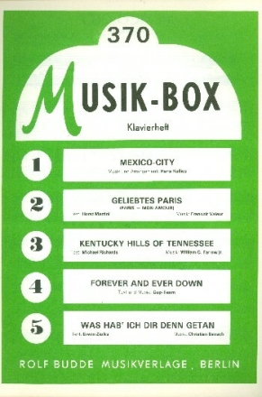 Musik Box 370 Klavierheft