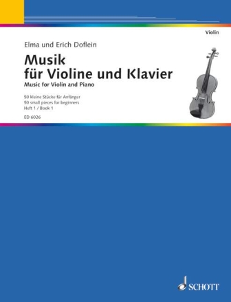Musik f�r Violine und Klavier Band 1 f�r Violine und Klavier