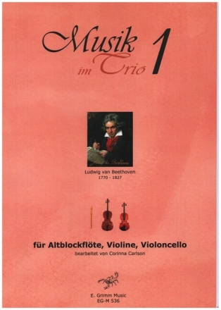Musik im Trio Band 1 - Schicksalssymphonie f�r Altblockfl�te, Violine und Violoncello Partitur und Stimmen