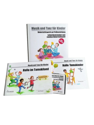 Musik und Tanz f�r Kinder Combination  Paket - Lehrerband - 2 Kinderhefte mit Elterninfos - CD-Box