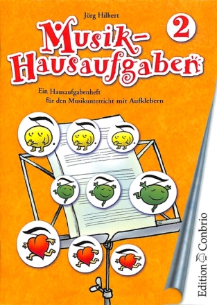 Musikhausaufgaben 2 Hausaufgaben-heft f�r den Musikunterricht mit Aufklebern