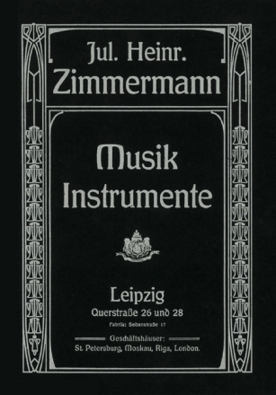 Musikinstrumente-Katalog Reprint 1899