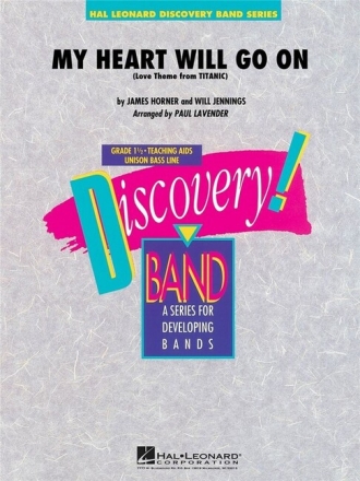 My Heart Will Go On ( Love Theme from Titanic) for concert band score and parts