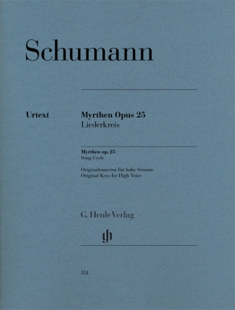Myrthen op.25 f�r Gesang (hoch) und Klavier Partitur