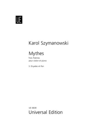 Mythes op.30,3 f�r Violine und Klavier Dryades et Pan