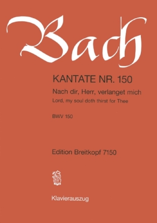 Nach dir Herr verlanget mich Kantate Nr.150 BWV150 Klavierauszug (dt/en)