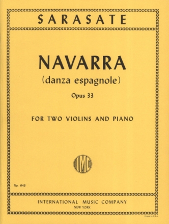 Navarra (danza espagnole) op.33 for 2 violins and piano parts