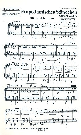 Neapolitanisches St�ndchen f�r Zupforchester Gitarre (Direktion)