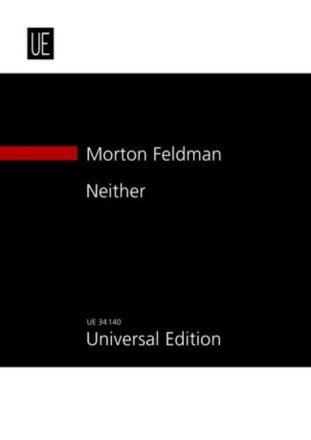 Neither f�r Sopran und Orchester Studienpartitur