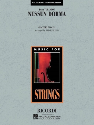 Nessun Dorma (from Turandot) for string orchestra score and parts