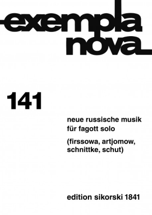 Neue russische Musik f�r Fagott solo Exempla Nova 141