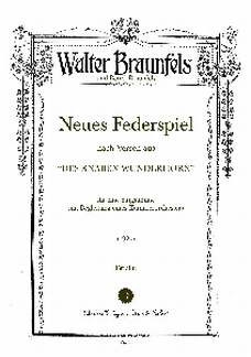 Neues Federspiel f�r Gesang und Kammerorchester Partitur